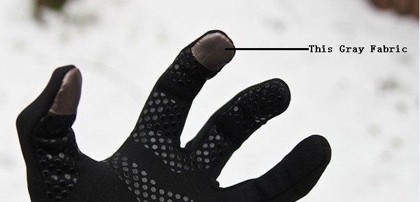 conductive fabric for touch screen gloves